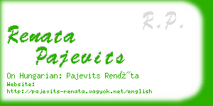 renata pajevits business card